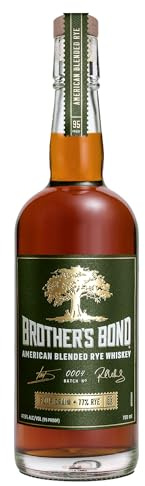 Brother’s Bond American Blended Rye Whiskey 700 ml – 47,5% Vol, mindestens 4 Jahre gereift – Rye mit 77% Roggen – vollmundig, würzig & aromatisch – pur oder in Cocktails