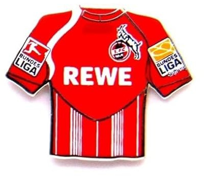 1.FC Köln Trikot Pin 2009-2010 home rot Rewe - Anstecker, 2cm