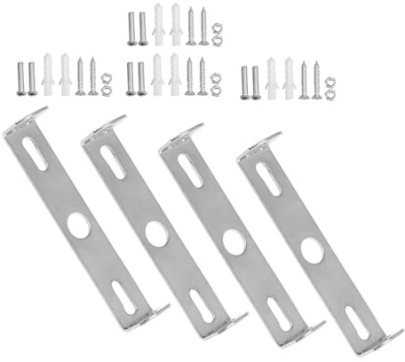KONTONTY Support de Fixation pour Plafonnier 100 MM Kit de 4 Supports Métalliques Vis de Montage pour Installation Luminaire Suspendu