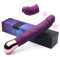 Luvkis Vibratore, Vibratore Donna Sessuale Realistico 10 Modalità di Vibrazione in silicone FDA IPX7 Impermeabile USB Ricaricabile, Ideale per Stimolazione Clitoridea e Punto G, Viola