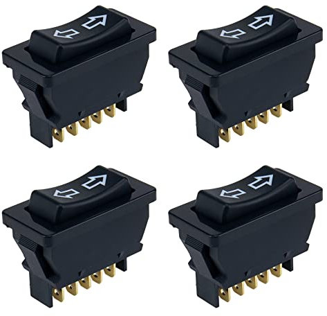 Sydien 4 Pz 5 Pin Momentaneo DPDT Automobile Auto Interruttore Alzacristallo Doppia Freccia Modello DC 12V