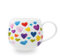 Stonelainy Heart Shaped Mugs for Coffee Cute Coffee Mug Heart Shaped Mug Colorful Bone China Coffee Cup Heart Gift for Mother's Day Women Mom Friends
