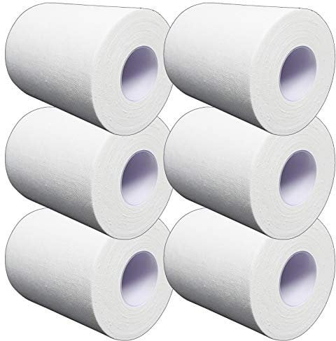 6 Rolls 7.5cm Wide Qualicare Sports Medical First Aid Adhesive Zinc Oxide Tape