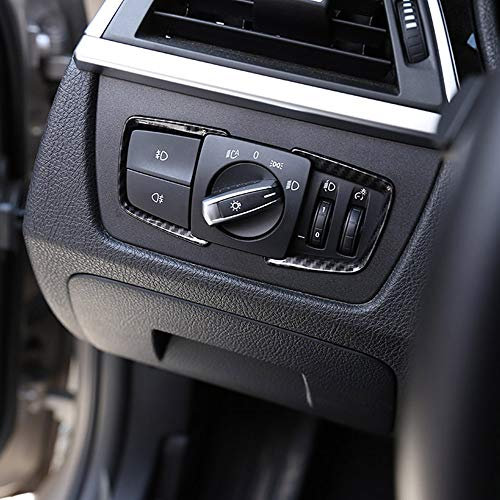 DIYUCAR Scheinwerferschalter-Rahmenverkleidung aus ABS-Kunststoff für F15, F20, F30, F32, F34, 1, 3, 4, Serie 2013–2019