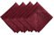 Elrene Caiden Elegance Damast Stoffservietten, 4 Stück, Polyester, Cranberry, 17 x 17 (Set of 4), 4