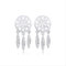 925 Sterling Silber Ohrringe,Ohrstecker Silber Frauenohrringe Traumfänger Koreanischer Modeschmuck Kreative Feder Übertrieben Exquisite Geschenk Urlaub Persönlichkeit Ohrringe Mädchen Herren