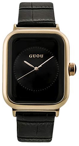 rorios Damen Uhren Analog Quarz Uhr Quadrat Zifferblatt Minimalistisch Lederarmband Uhr Elegante Mädchen Uhr