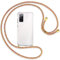 mtb more energy® Handykette kompatibel mit Samsung Galaxy S20 FE (SM-G780, 6.5'') - Rainbow/Gold - Smartphone Hülle zum Umhängen - Anti Shock Full TPU Case