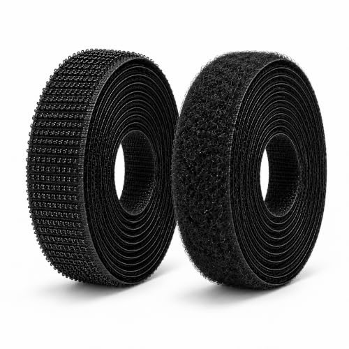 Velcro® - Klettband zum Nähen - 20 mm - Schwarz - 2 Meter