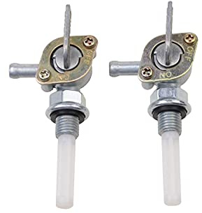 GOOFIT 2 pcs Motorcycle Fuel Switch Fuel Tap Fuel Supply Pumps Switch Petro Tank Replacement For 4 Wheeler Quad Bikes 49cc 50cc 70cc 90cc 110cc 125cc 150cc ATV Dirt Bike Go Kart Pit Bike