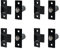 Adjustable Roller Catch Spring Loaded Latch Lock for Internal Doors | Black Plated | Pack of 4