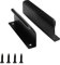 AMONENZ 2 Piezas Tirador de Puerta Corredera, 120mm Tirador de Armario Negro, Tiradores Modernos para Puertas de Balcones, para Armarios, Cajones, Puertas de Balcones