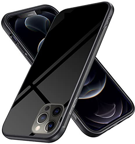 Luhuanx 13 Pro Max Case for iPhone 13 Pro Max Case 5G, Tempered Glass Quality with Full Lens Back, Phone 13 Pro Max Case in 6.7 Inch Black
