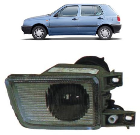 DM Autoteile 108641 Nebelscheinwerfer links H3 kompatibel für VW Golf III 1H1 Variant 1H5 Cabriolet 1E7 VENTO