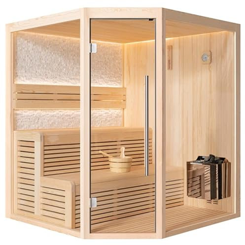 AWT AQART WATER TECHNOLOGY Sauna B1811A Pinienholz/180x180/9kW Viking Bi-O