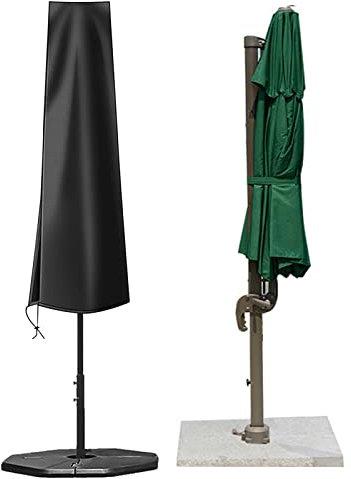 Parasol Covers Waterproof Umbrella Cover 210D Oxford Garden Parasol Covers Outdoor Patio Umbrella Covers with Zip (30 * 50 * 220cm)