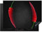 KitchenYeah© Copri Piano Induzione 71x52 cm Cucina Coprifornelli Copertura Protezione Cottura Tutto per la Cucina Pepe - Rosso - Erbe - Nero