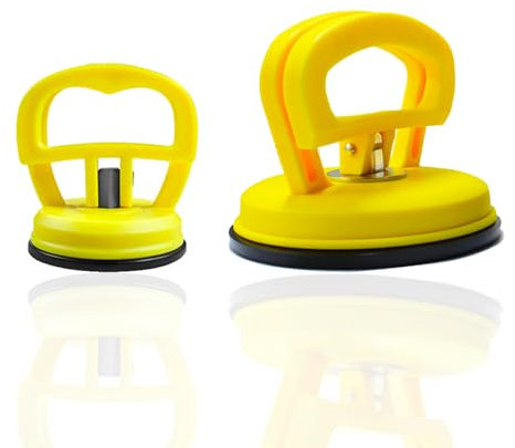2 Pc Ventosa Para Coche Abolladuras Ventosa Coche Abolladuras Saca Abolladuras Coche Quita Abolladuras Coche Para ReparacióN De Abolladuras De AutomóViles, Vidrio, Pantalla, Azulejo, Espejo (Amarillo)