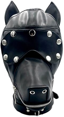 Coiffes d'Halloween pour chien avec cache-yeux réglable avec cordon de serrage et boucle de ceinture pour homme et femme - Masque de bal masqué pour homme et femme