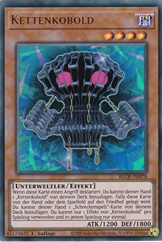 BLCR-DE078 - Kettenkobold - Ultra Rare - 1. Auflage - Deutsch - Battles of Legend: Crystal Revenge - mit LMS Trading Fieldcenter-Karte Yugioh