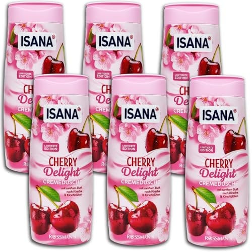 ISANA MED 6 er Pack ISANA Cremedusche Cherry Delight 6 x 300 ml Duschgel