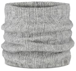 Buff Knitted Neckwarmer Nerla Grey Unisex Adult