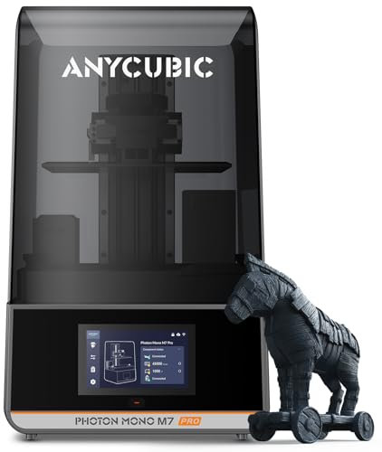 ANYCUBIC Photon Mono M7 Pro 14K 3D-Drucker, 10,1-Zoll-Mono-LCD mit COB-Lichtquelle, Druckgeschwindigkeit bis zu 170 mm/h, Leveling-Free, Konstante Temperaturerwärmung, Druckgröße 223 * 126 * 230 mm