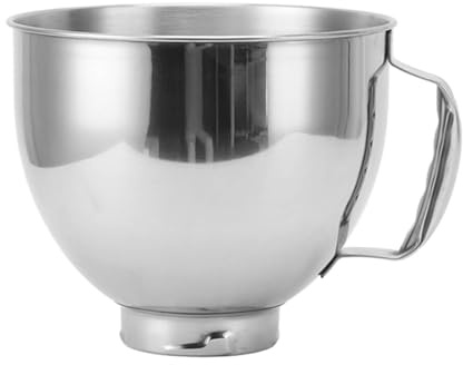 Eujgoov Edelstahl Rührschüssel für Backen Antihaft Spülmaschinengeeignet Kompatibel mit 5QT Mixern