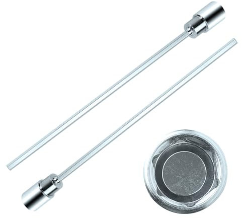 2 Stücke Wohnwagen Kurbel für Akkuschrauber, Verlängerung Kurbel Mit 19mm Nuss Adapter Für Ausdrehstützen 30cm Lange, Verlängerung Kurbel für Kurbelstützen für Caravan-Wagenheberständer