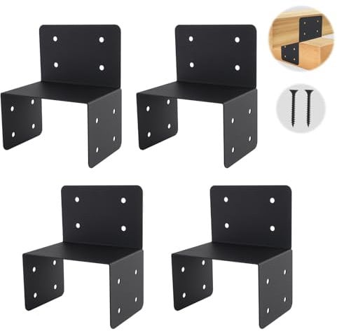 Balkenanker-Verbindungsstück, passend für 15,2 x 15,2 cm Pfosten, Dachbinder-Aufhänger, Gelenkpfostenkappe, Traversen zu Balken, Verbinder für Außenbereich, Haus, Carport, Schuppen, Pergola oder