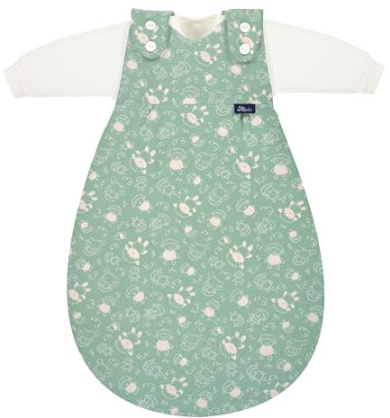Alvi Baby-Mäxchen Original (3-teilig) | Außensack + 2 Innensäcke | mitwachsender, atmungsaktiver Babyschlafsack | birnenförmig für Strampelfreiheit | 100% Baumwolle | für Sommer & Winter