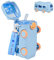 Noaya Bus Kids Water Bottle With Straw - 500ml Leakproof Car Bottle for Boys, Travel Friendly Daily Use (Blue)