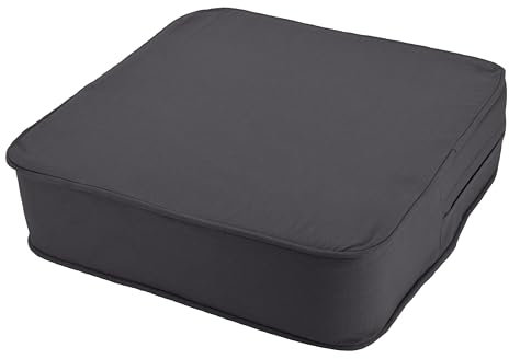 Orthopädisches Sitzkissen Minimalist - 100% Baumwolle mit Kaltschaum-Schaumstoff - Qualitatives Stuhlkissen - Feste Qualität - Waschbar (1, Grau, 40x40x10cm)