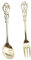 Cabilock Set Di Forchette E Cucchiai Eleganti Posate Semplici Per Cene in Stile Inglese Robuste Forniture Da Cucina