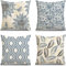 APRPOPHIC Sommer Kissenbezug 45x45 4 Teiliges Set von Blau Blumen Dekorative Kissenbezüge im Sommer Kissen Kissenbezug aus Leinen Geeignet für Schlafzimmer, Wohnzimmer, Sofas