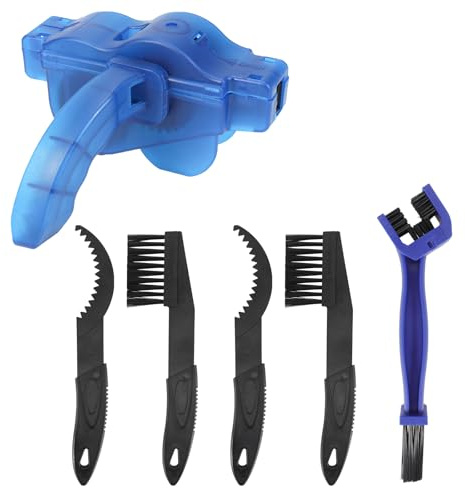 Oumers Bike Chain Clean Brush Kit, 6pcs Bicycle Chain Cleaner Tool Bike Cleaning Tool Kits Motorcycle Chains Cleaner Brushes Tool Bicycle Cleaning Tools for Chains/Crank/Tire/Sprocket