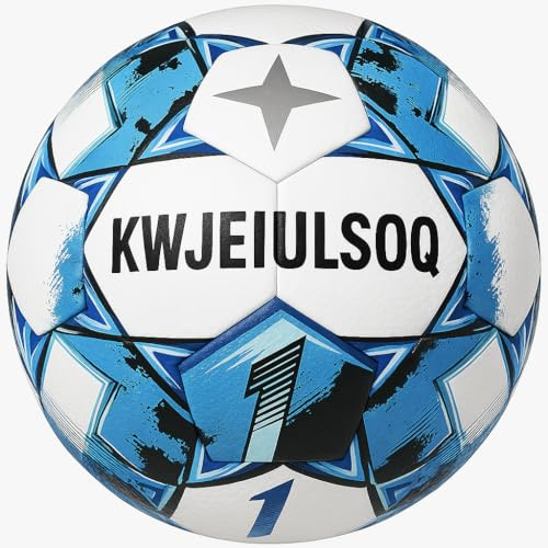 KWJEIULSOQ Fussball, Fußball Größe 5 für Kinder und Erwachsene - Fußball Kinder Unisex, Offizieller Training Fusball, Explosionsgeschützt Fußbälle Größe 5, Nr. 5 Ball Football für Spiel und Training