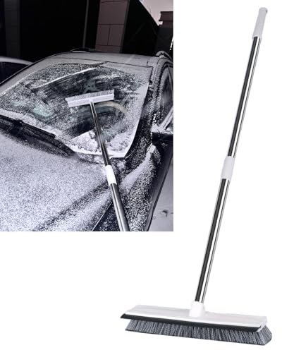 Schneeschieber Dach Schneeschieber, Rechen und Bürste Fürs Auto 120 cm Schneeräumbesen für Den Außenbereich Leichter EIS- Und Schneeschieber Zum Räumen Von Dächern