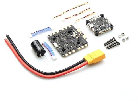Pretfy F722-Flugsteuerung in Industriequalität mit Leistungsstarkem 100-A-4-in-1-Regler für 11,4–36 V Quadrocopter, Kompakte Größe, Hochwertige Kondensatoren, für FPV-Rennen (-3)