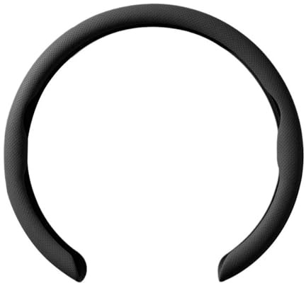 volante Coprivolante Auto In Pelle Scamosciata Ultra Sottile Per Tesla Per Model 3 Per Model Y Per Model S Accessori Interni Coprivolante Auto(Black-Leather)