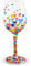 Lolita Hearts-A-Million Wine Glass, Multi-Colour, 1 Count (Pack of 1)