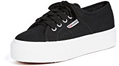 Superga Damen 2790 Plattform Modischer Sneaker, schwarz/weiß, 39 EU