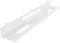 FineBuy Bandeja Portacables Escritorio 80x7x13 cm Blanco de Ancho Bandeja portacables metálica con Recubrimiento en Polvo Horizontal