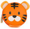 boppi Tiny Trekker Kinder Schlüssel Reise Beutel Münzen Handtasche Mini Reise Geldbeutel Schlüsseltasche Reißverschluss Unterarmtasche - Tiger