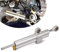 JFG RACING Lenkungsdämpfer Motorrad,CNC Aluminium Motorrad Lenkungsdämpfer Stabilisator Universal Einstellbar für E Scooter Fahrrad MT07 GSXR750 K4 ZX6R TL1000R