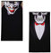 LAITER 2 Stück Halloween Maske Motorrad, Totenkopf Halstuch Halsmanschette Masken Sturmmaske für Motorrad Fahrrad Ski Skull Skelett Wandern Radfahren Herren Damen Cosplay Party Kostüm Deko