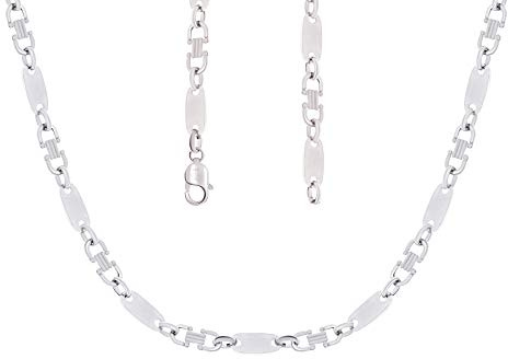 925er Sterling Silber Plattenkette Massiv 12 mm Halskette Unisex Königs Kette Steigbügelkette 70 cm
