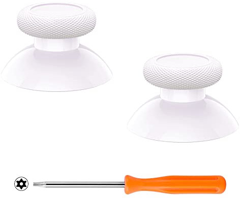 eXtremeRate Joysticks para Xbox Series S X Control Palancas Analogicos Joystick Reemplazable para Xbox One Repuesto para Pulgar Thumbsticks para Xbox One S/X/Estandard/Elite Mando(Blanco Puro)