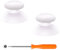 eXtremeRate Analogici per Xbox Series X/S Controller,Levette Analogiche Stick Ricambio per Xbox One S/X/Standard/Elite Joystick-Bianco