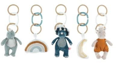 NOUKIE'S - Jouets pour arche d'éveil - Tiga, Stegi & Ops